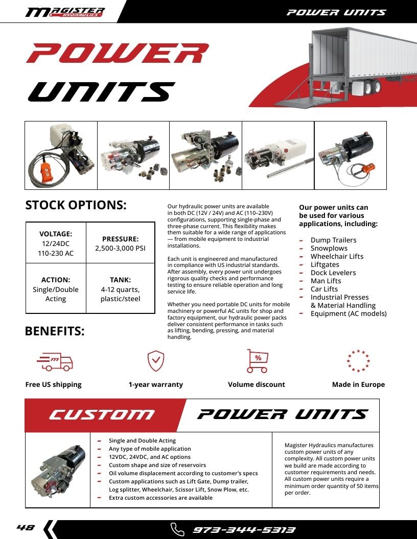 Magister Hydraulics Hydraulic Cylinders Catalog Weekly Ad January 1 - December 31, 2026