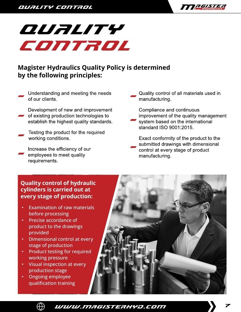 Magister Hydraulics Hydraulic Cylinders Catalog Weekly Ad January 1 - December 31, 2026