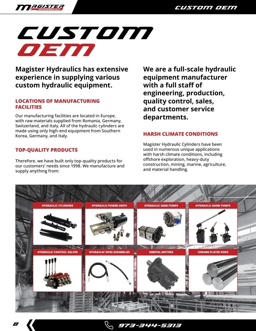 Magister Hydraulics Hydraulic Cylinders Catalog Weekly Ad January 1 - December 31, 2026