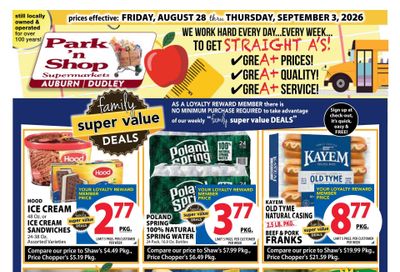 Park 'n Shop Weekly Ad August 28 - September 3, 2026