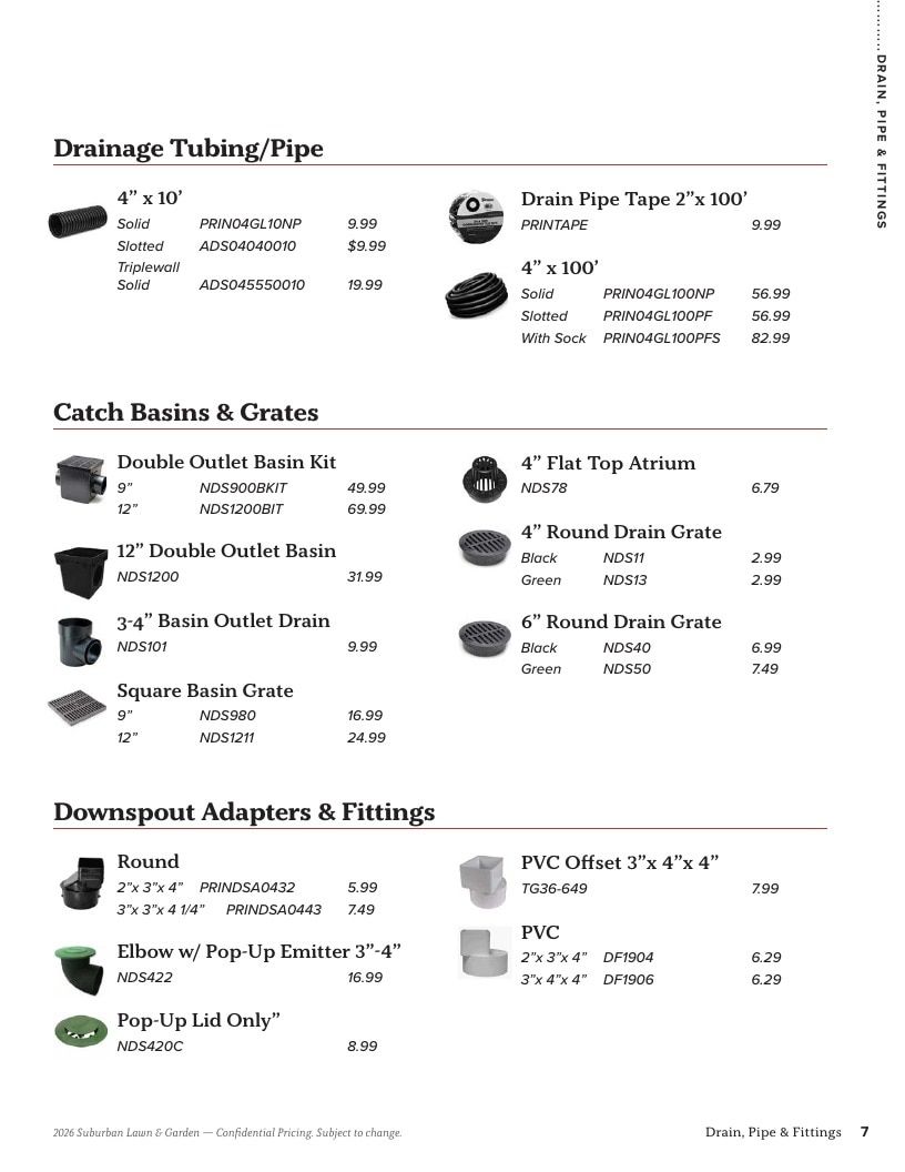 Suburban Lawn & Garden Green Industry Catalog Weekly Ad January 1 - December 31, 2026