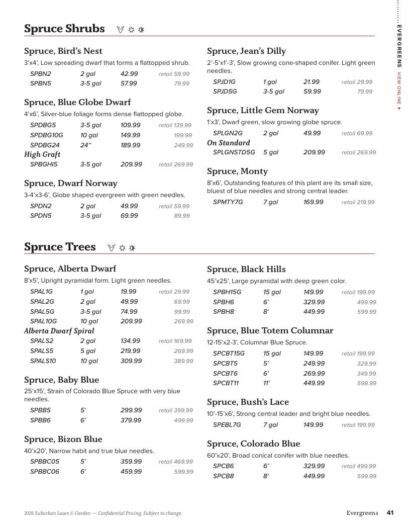 Suburban Lawn & Garden Green Industry Catalog Weekly Ad January 1 - December 31, 2026