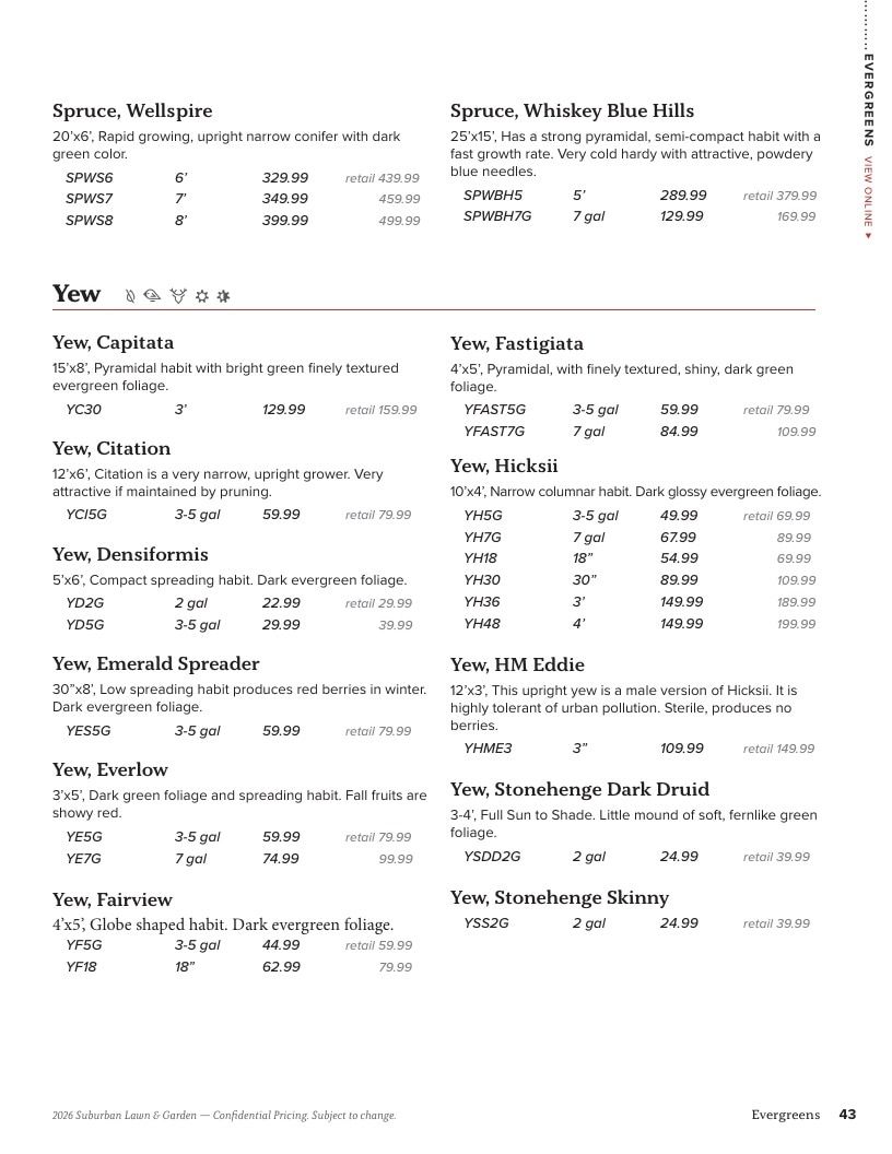 Suburban Lawn & Garden Green Industry Catalog Weekly Ad January 1 - December 31, 2026