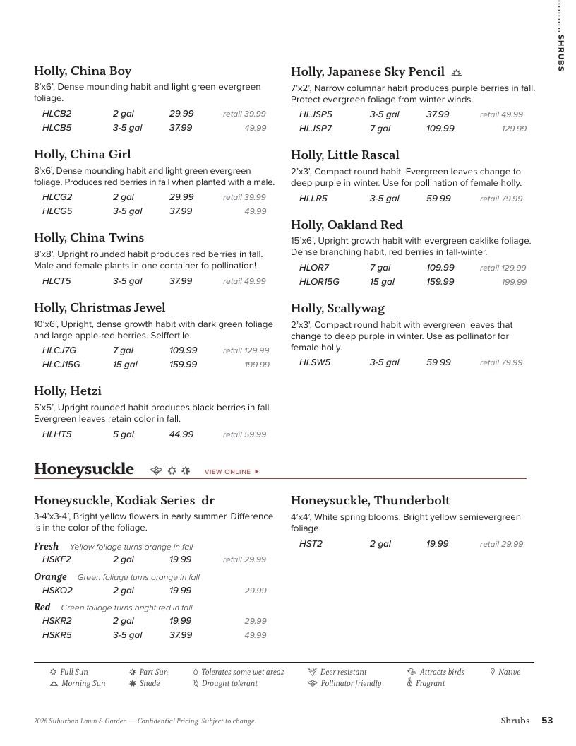 Suburban Lawn & Garden Green Industry Catalog Weekly Ad January 1 - December 31, 2026