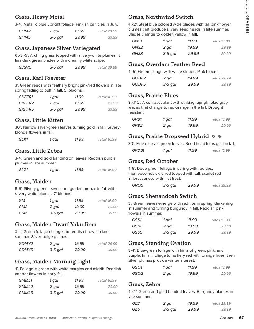 Suburban Lawn & Garden Green Industry Catalog Weekly Ad January 1 - December 31, 2026