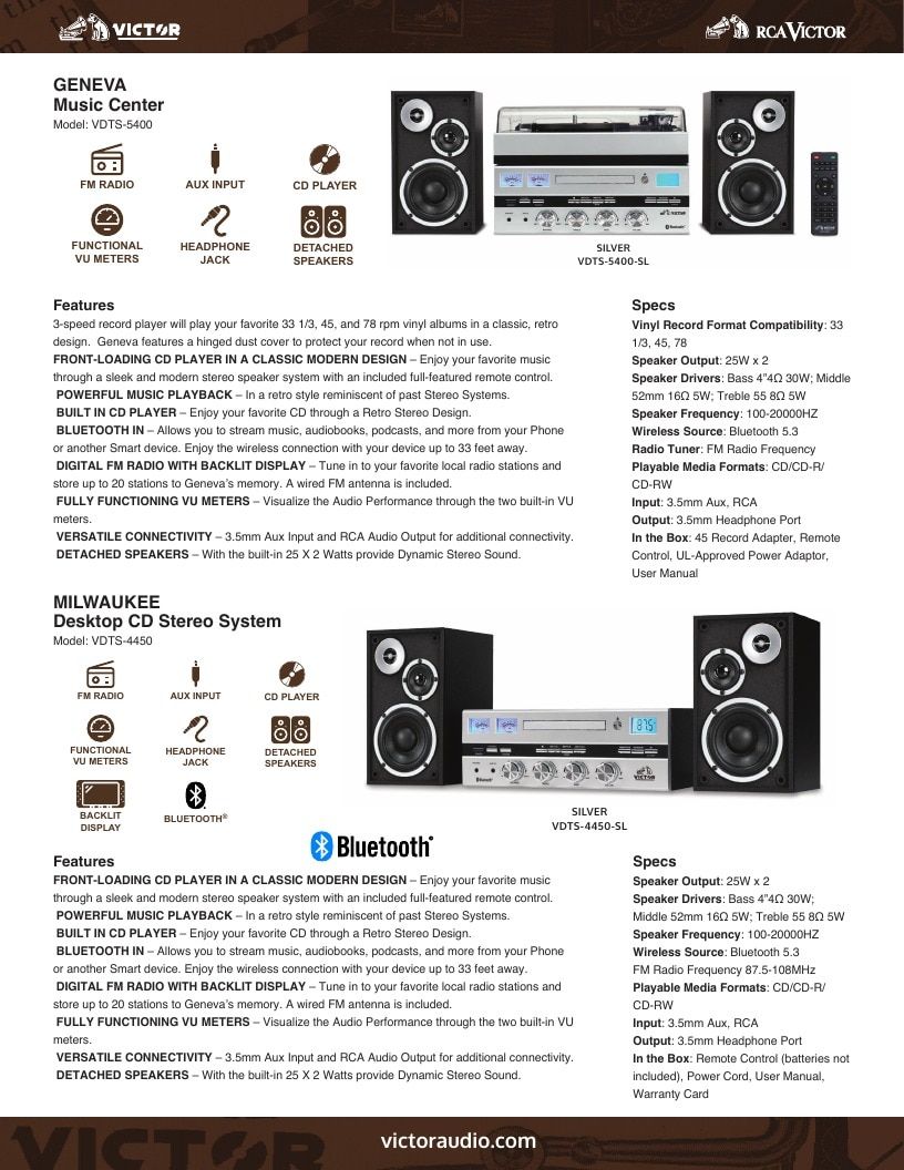 Victor Audio Audio Products Catalog Weekly Ad January 1 - December 31, 2026