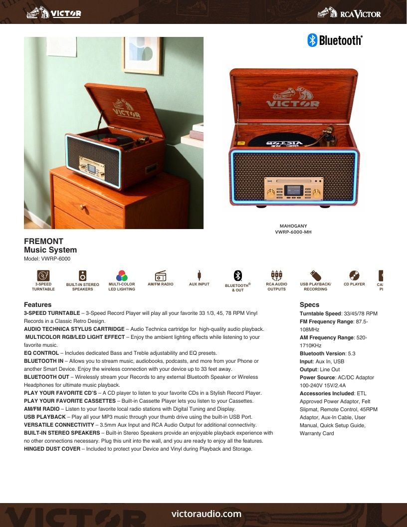 Victor Audio Audio Products Catalog Weekly Ad January 1 - December 31, 2026