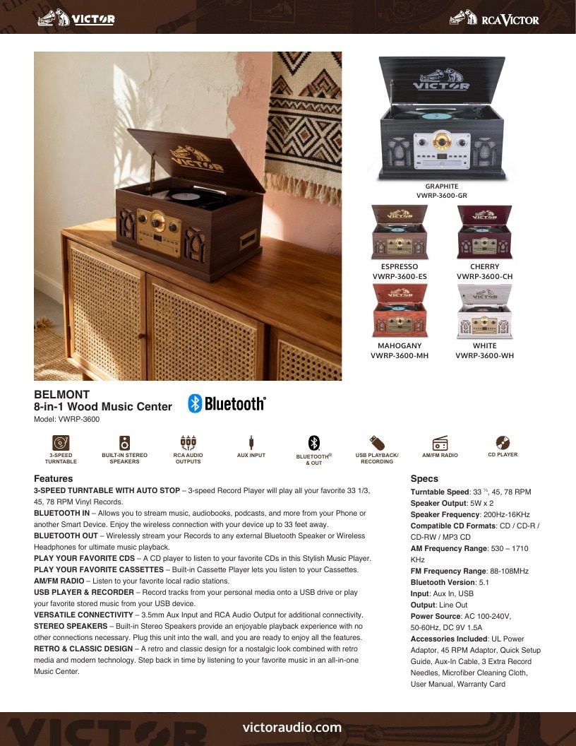 Victor Audio Audio Products Catalog Weekly Ad January 1 - December 31, 2026