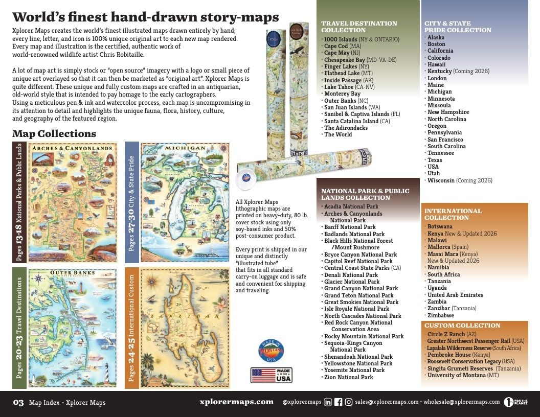 Xplorer Maps Maps and Gifts Catalog Weekly Ad January 1 - December 31, 2026