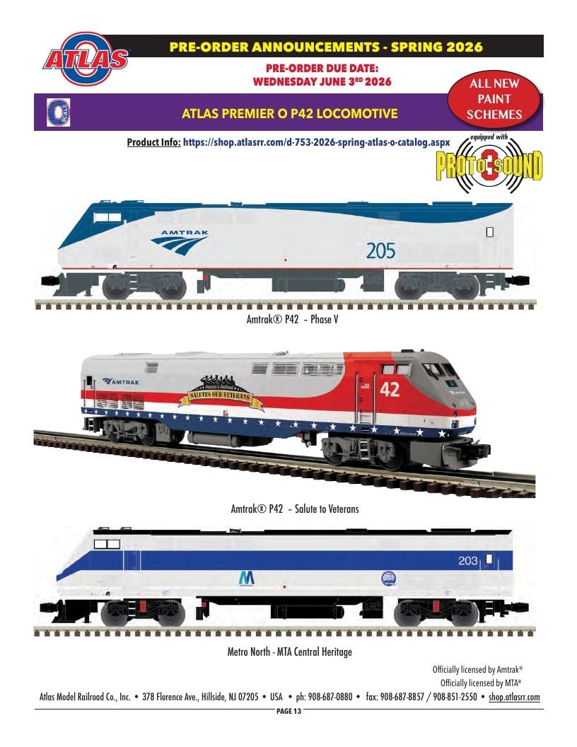 Atlas Model Railroad Model Railroad Catalog Weekly Ad January 1 - December 31, 2026