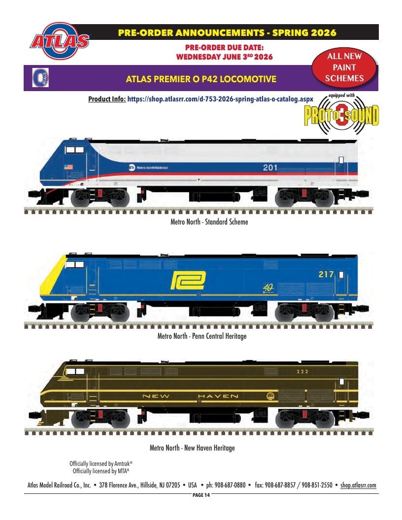 Atlas Model Railroad Model Railroad Catalog Weekly Ad January 1 - December 31, 2026