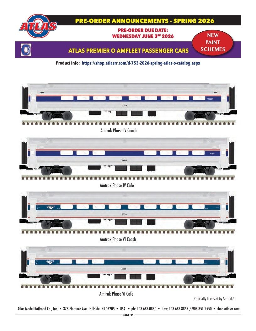 Atlas Model Railroad Model Railroad Catalog Weekly Ad January 1 - December 31, 2026