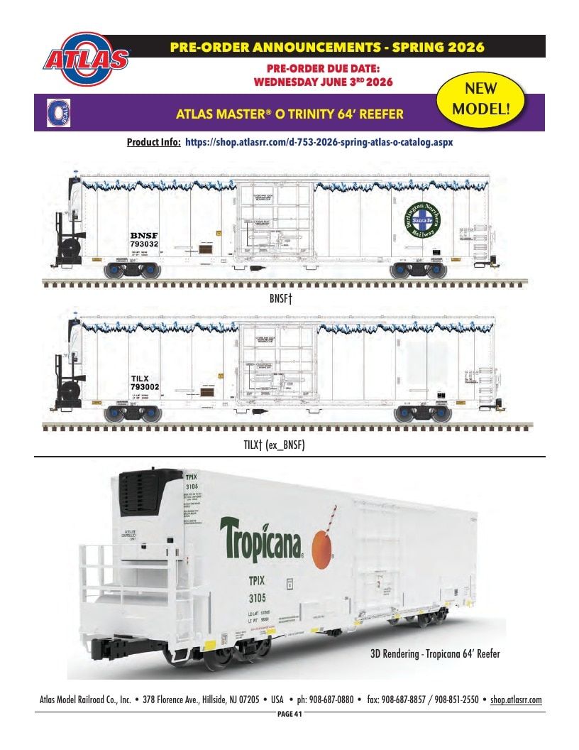 Atlas Model Railroad Model Railroad Catalog Weekly Ad January 1 - December 31, 2026