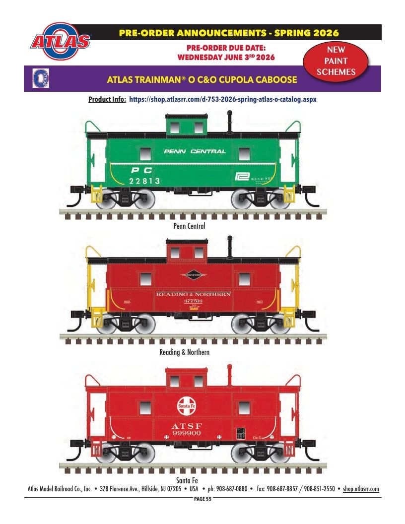 Atlas Model Railroad Model Railroad Catalog Weekly Ad January 1 - December 31, 2026