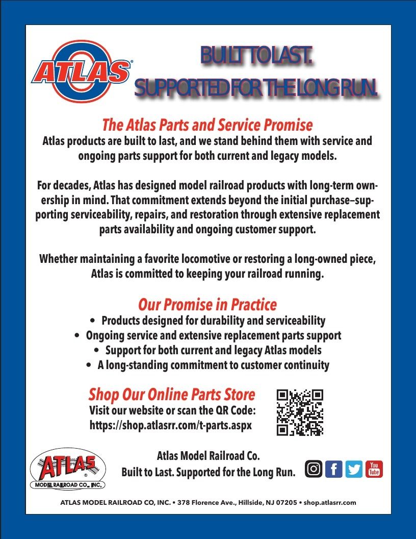 Atlas Model Railroad Model Railroad Catalog Weekly Ad January 1 - December 31, 2026