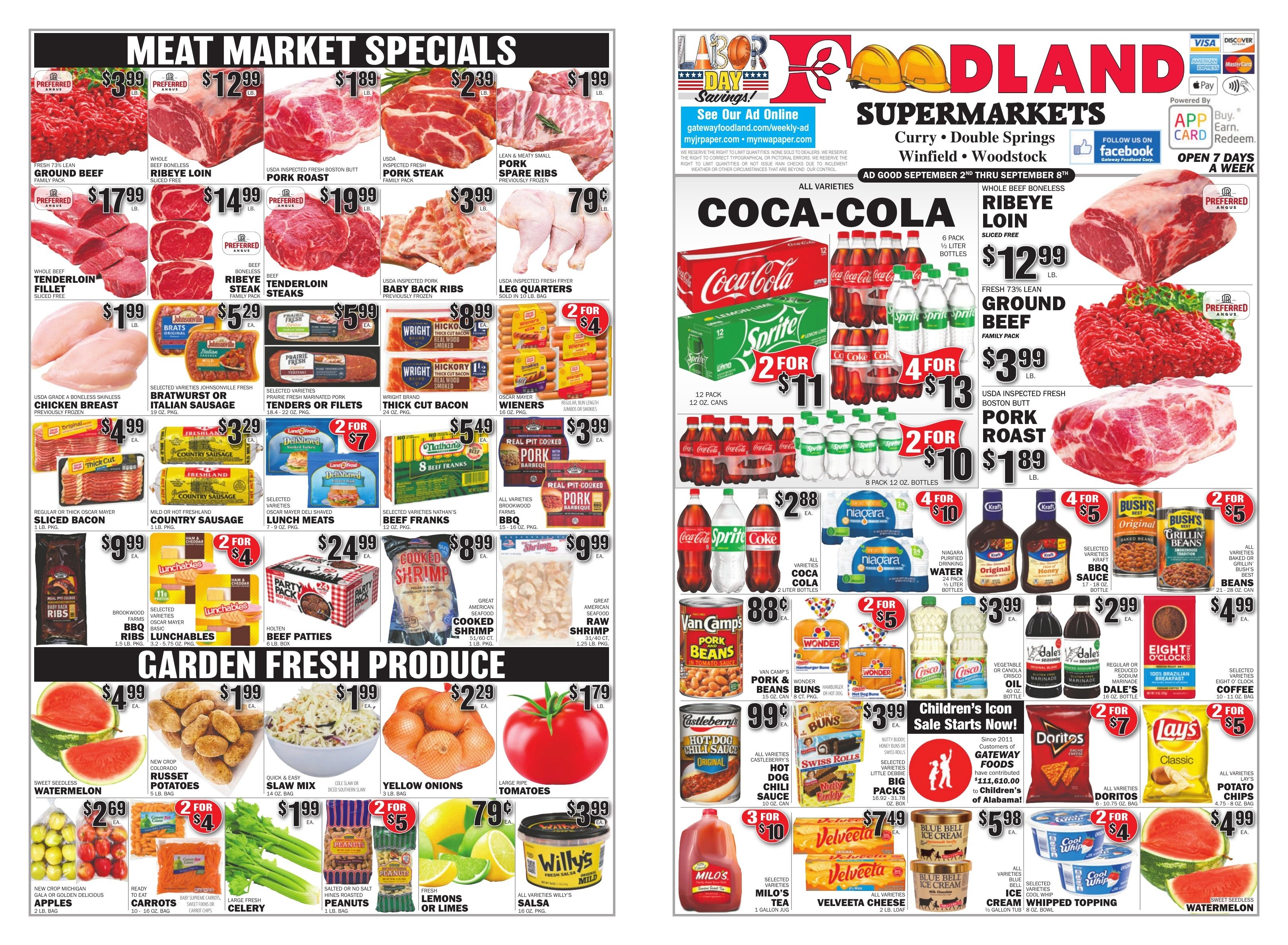 Gateway Foodland (Alabama) Weekly Ad September 2 - 8, 2026
