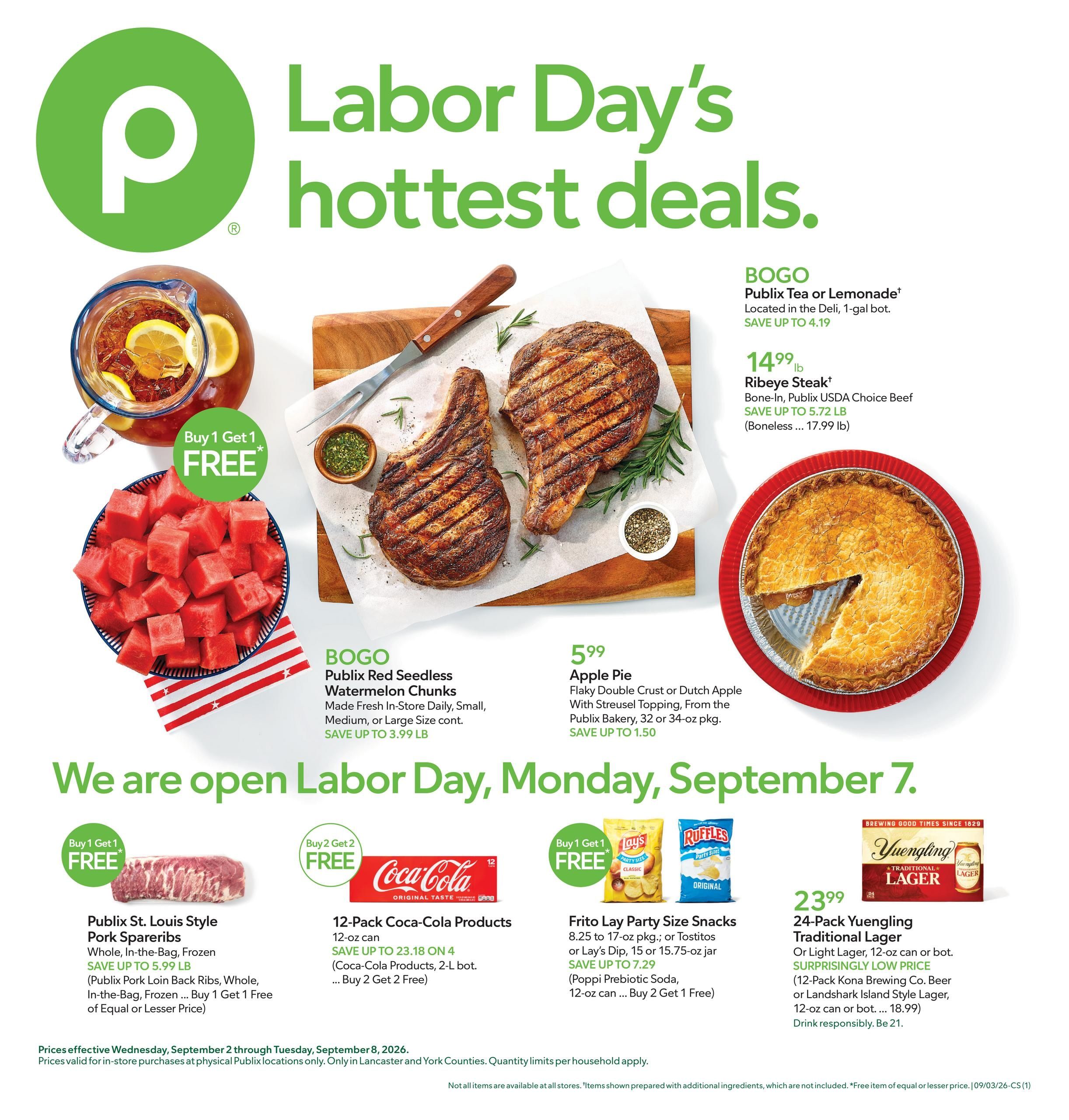 Publix (Richburg Area, SC) Weekly Ad September 2 - 8, 2026