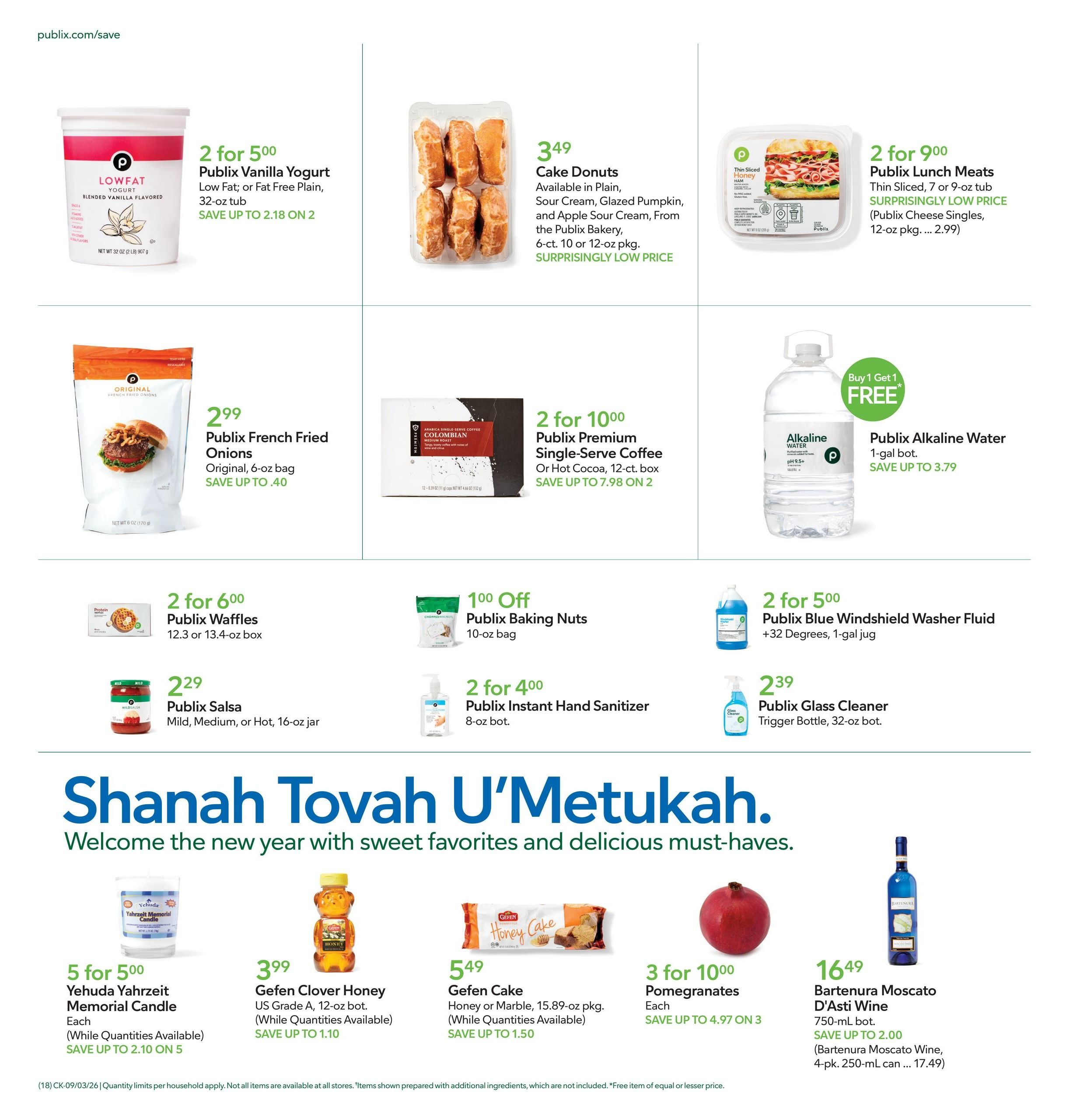 Publix (Rogersville Area, TN) Weekly Ad September 2 - 8, 2026
