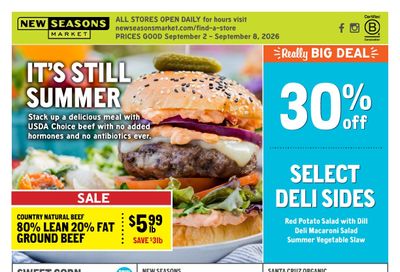 New Seasons Market Weekly Ad September 2 - 8, 2026