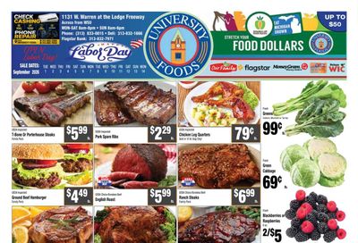 University Foods (1131 West Warren Avenue, Detroit, MI) Weekly Ad September 2 - 15, 2026