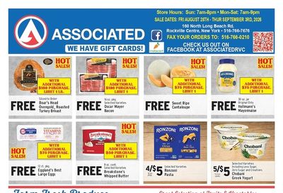 Rockville Centre Associated Weekly Ad August 28 - September 3, 2026