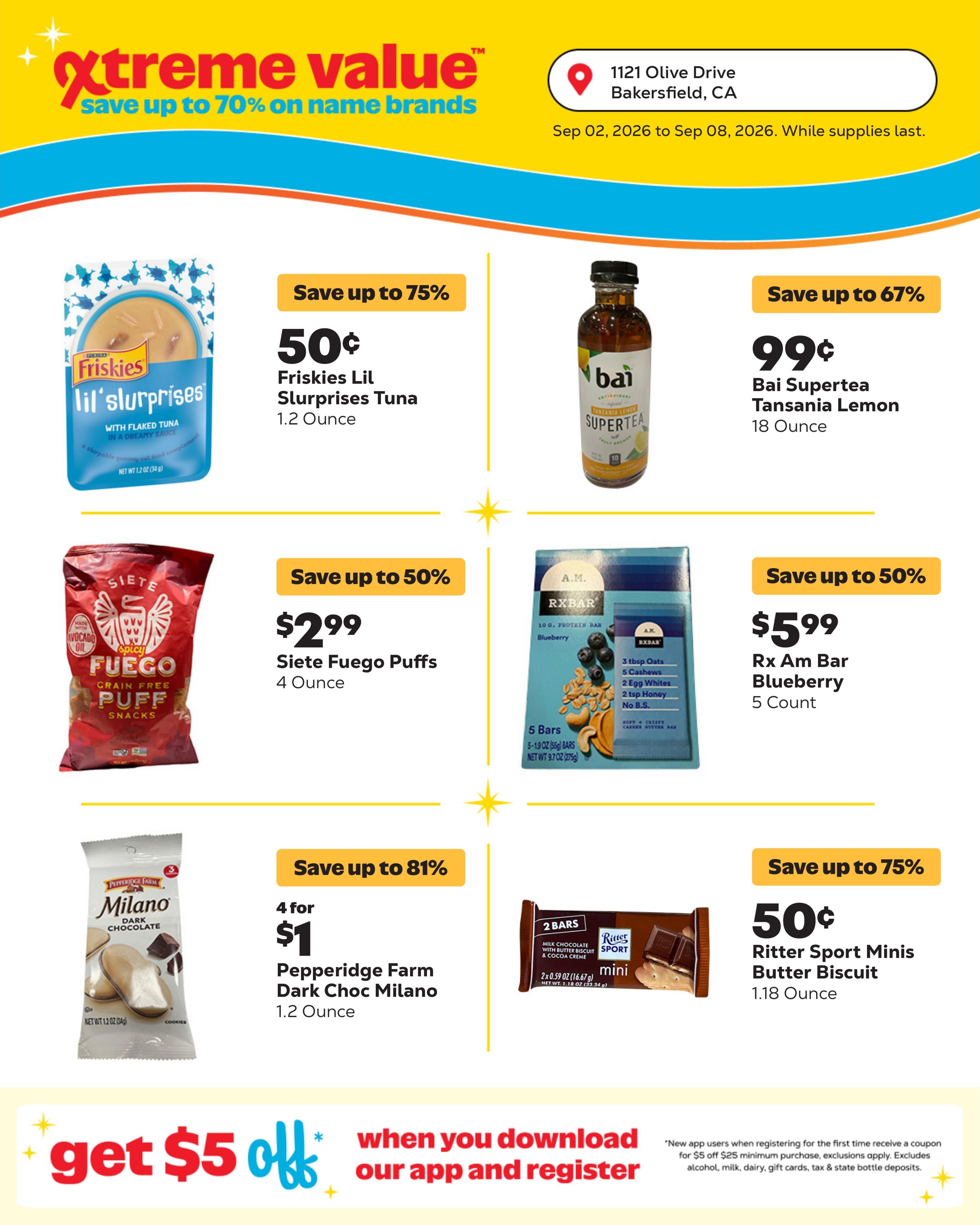 Grocery Outlet (Bakersfield Area, CA) Weekly Ad September 2 - 8, 2026