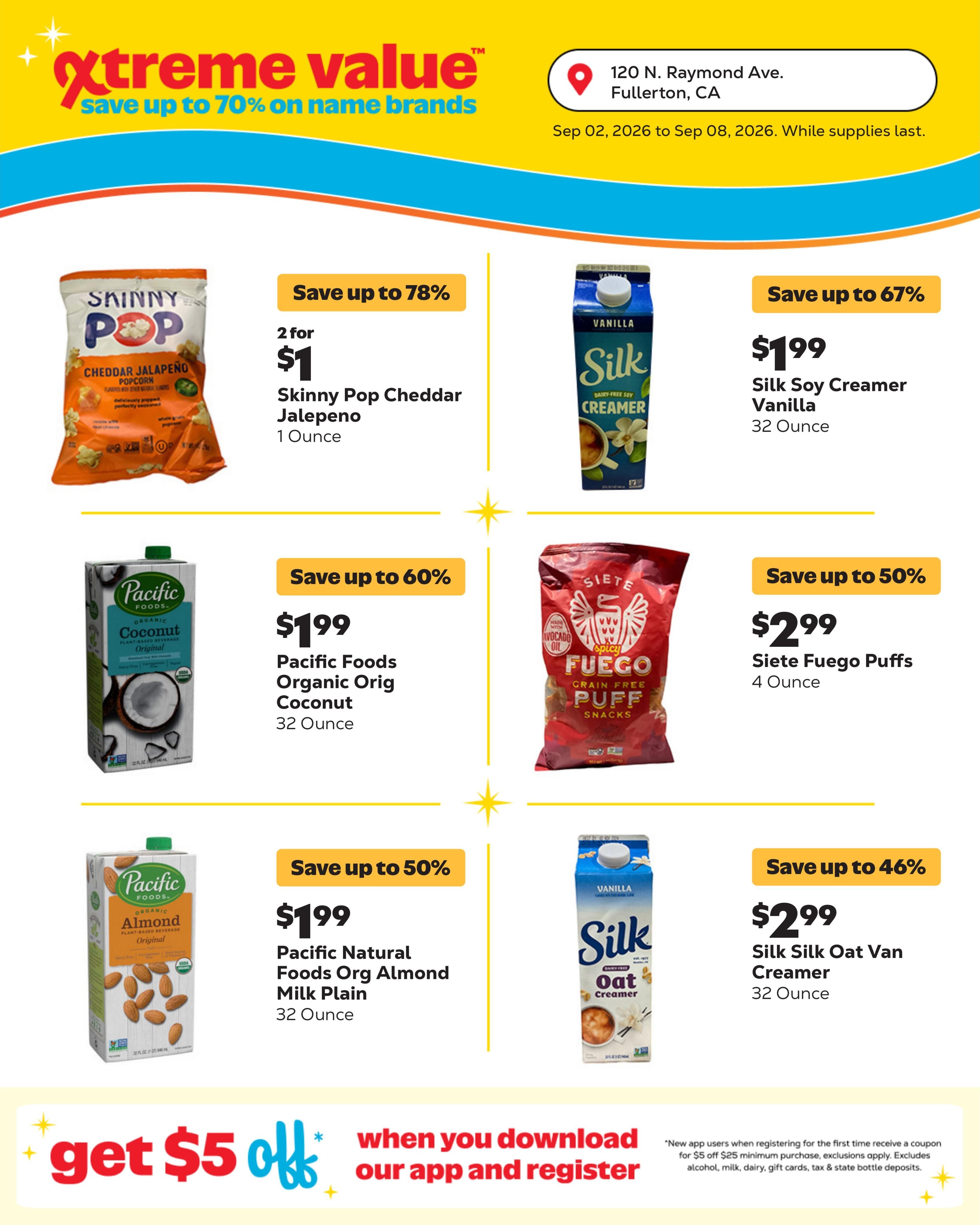 Grocery Outlet (Fullerton Area, CA) Weekly Ad September 2 - 8, 2026
