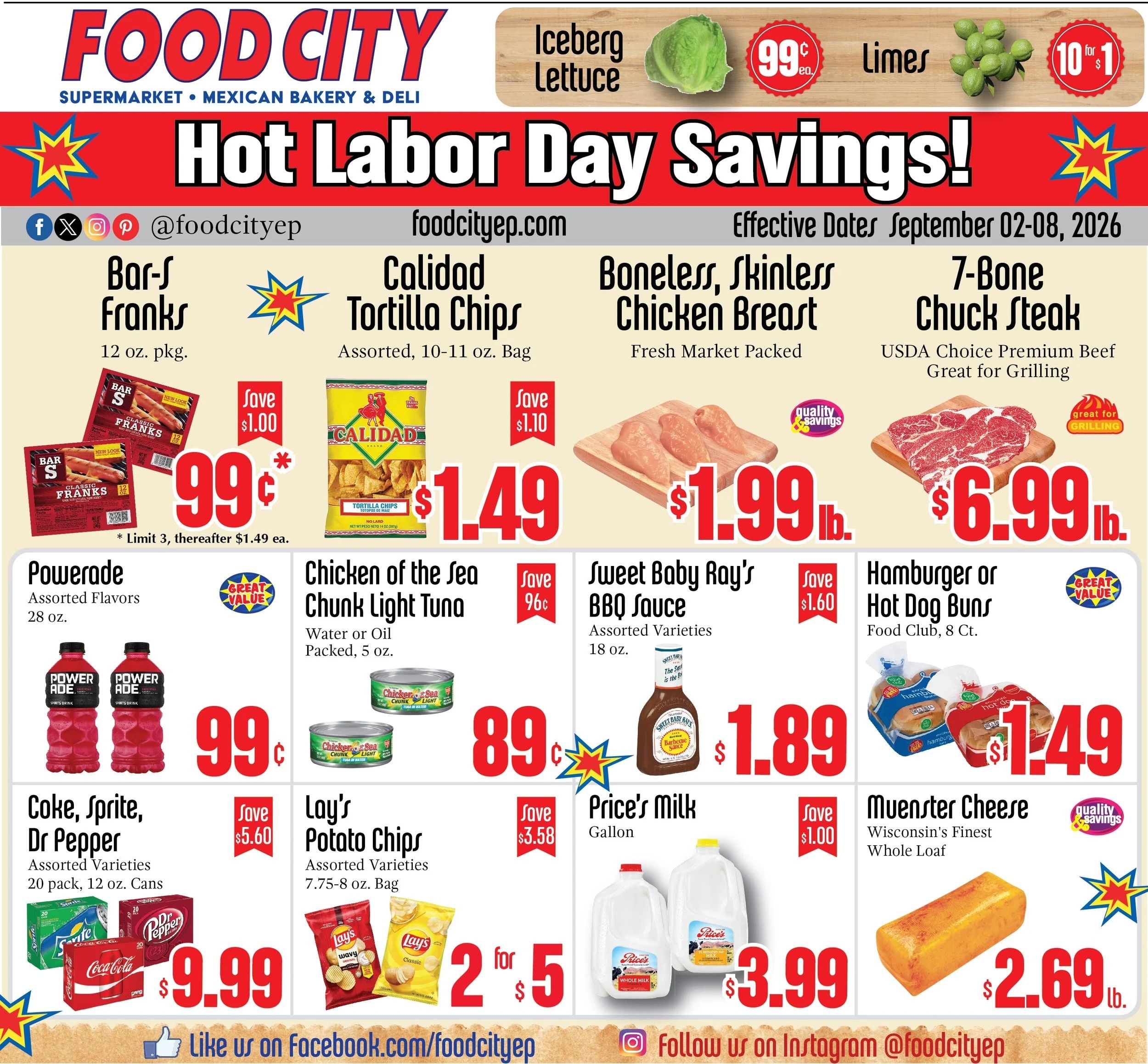 Food City El Paso Weekly Ad September 2 - 8, 2026