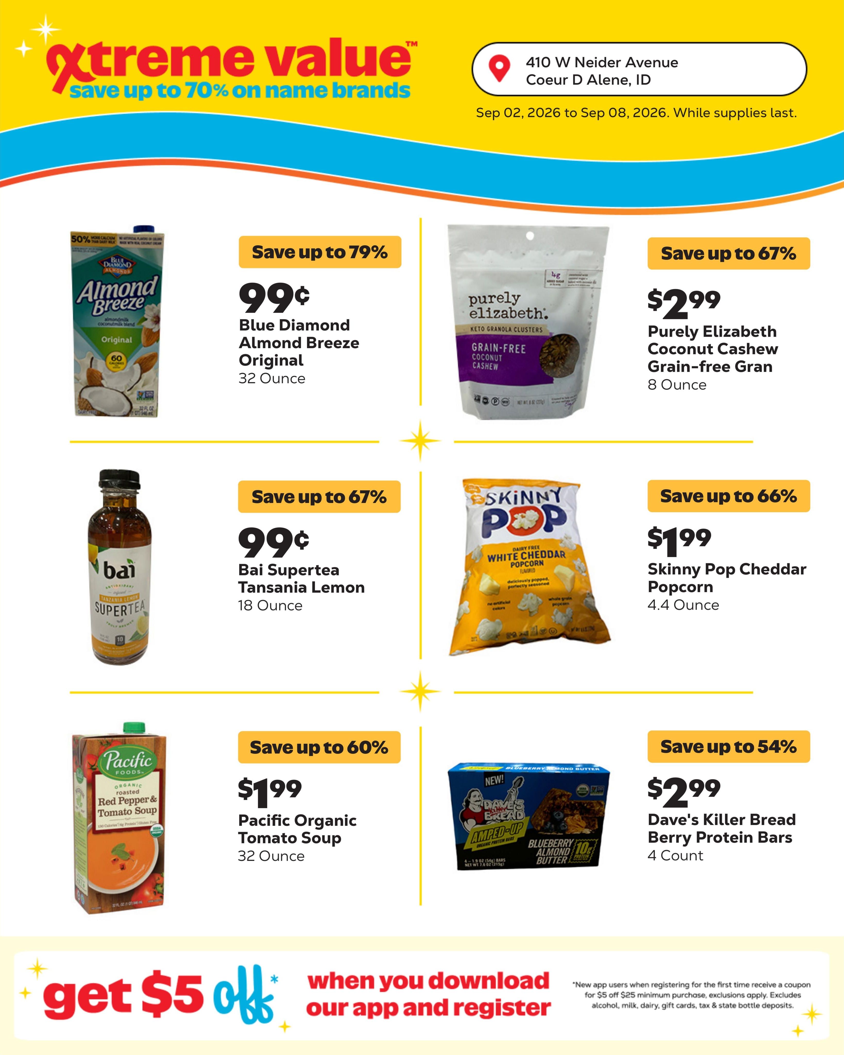 Grocery Outlet (Pinehurst Area, ID) Weekly Ad September 2 - 8, 2026