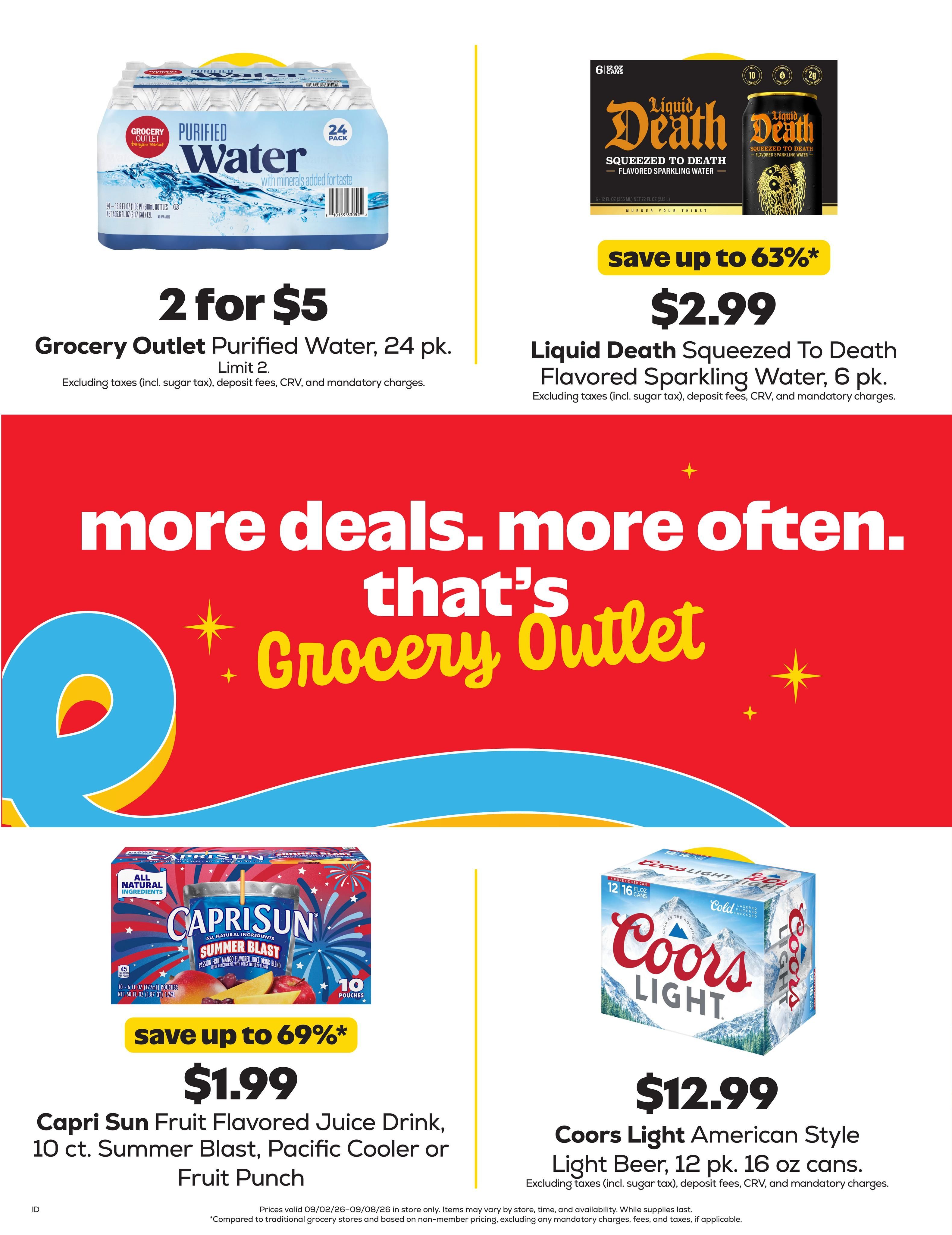 Grocery Outlet (Pinehurst Area, ID) Weekly Ad September 2 - 8, 2026