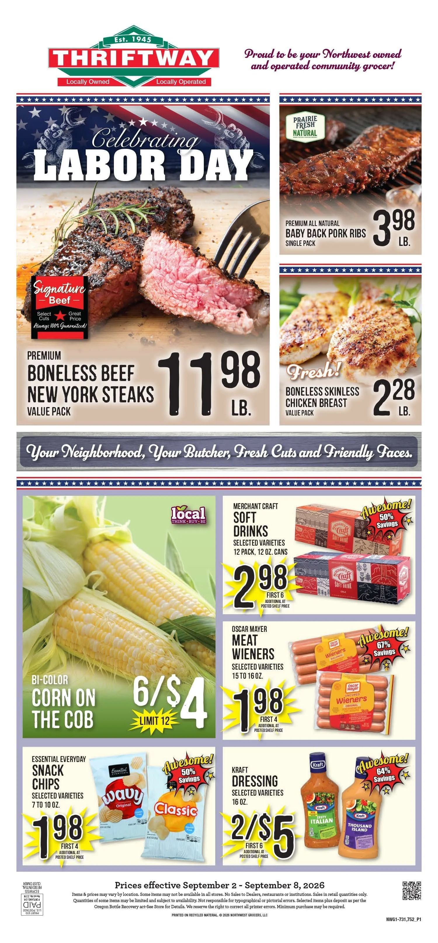 East County Thriftway Weekly Ad September 2 - 8, 2026