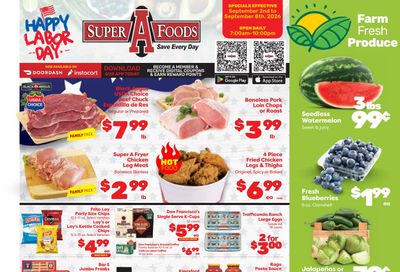 Super A Foods Weekly Ad September 2 - 8, 2026