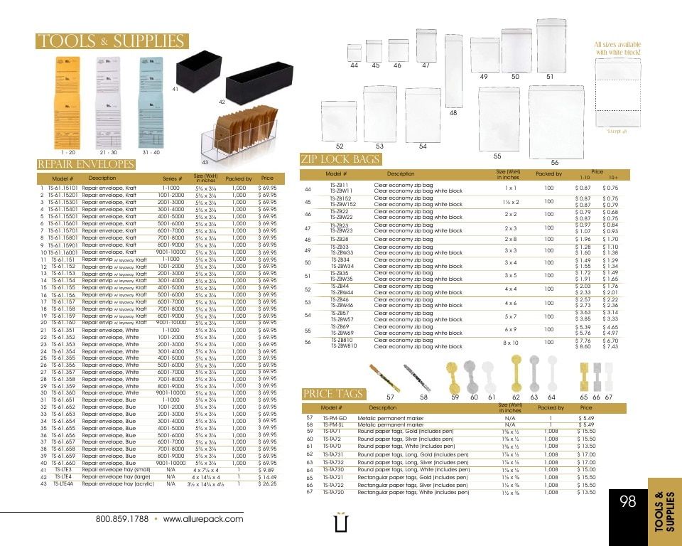 Allure Pack Packaging Catalog Weekly Ad January 1 - December 31, 2026