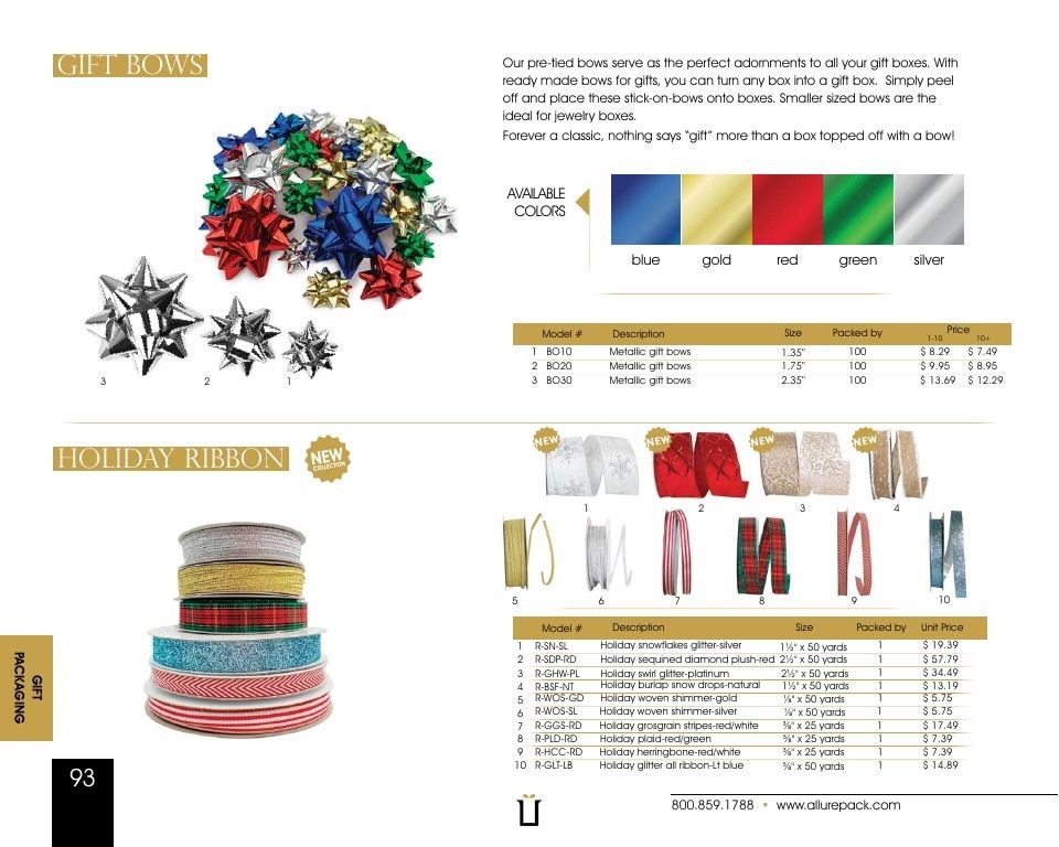 Allure Pack Packaging Catalog Weekly Ad January 1 - December 31, 2026