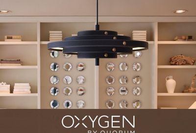 Oxygen by Quorum Spring Lighting Lookbook Weekly Ad January 1 - December 31, 2026