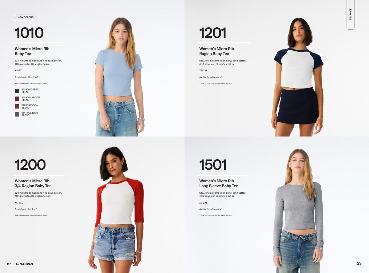 BELLA+CANVAS Apparel Catalog Weekly Ad January 1 - December 31, 2026