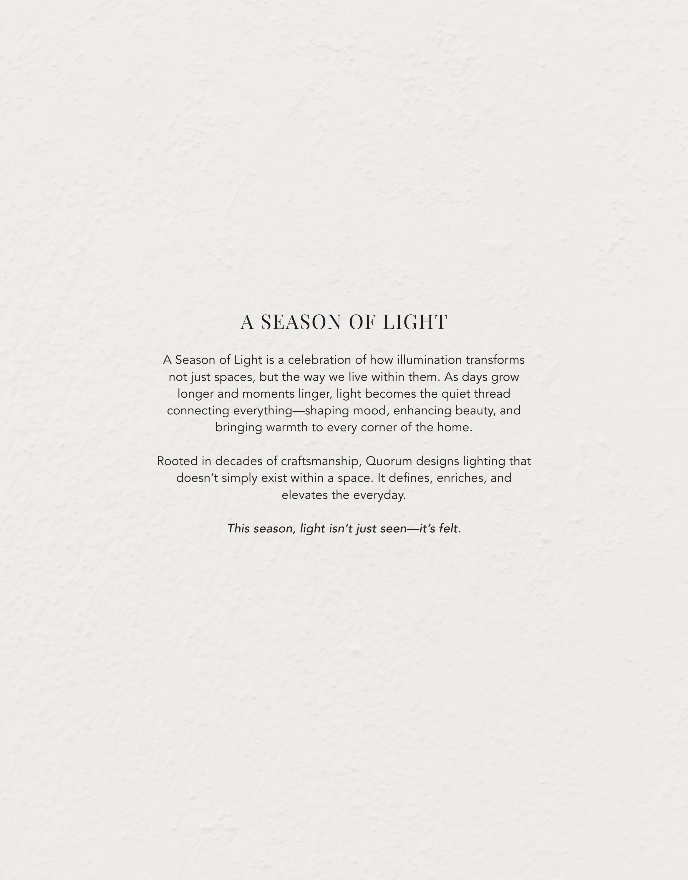 Quorum International Spring Lighting Lookbook Weekly Ad January 1 - December 31, 2026