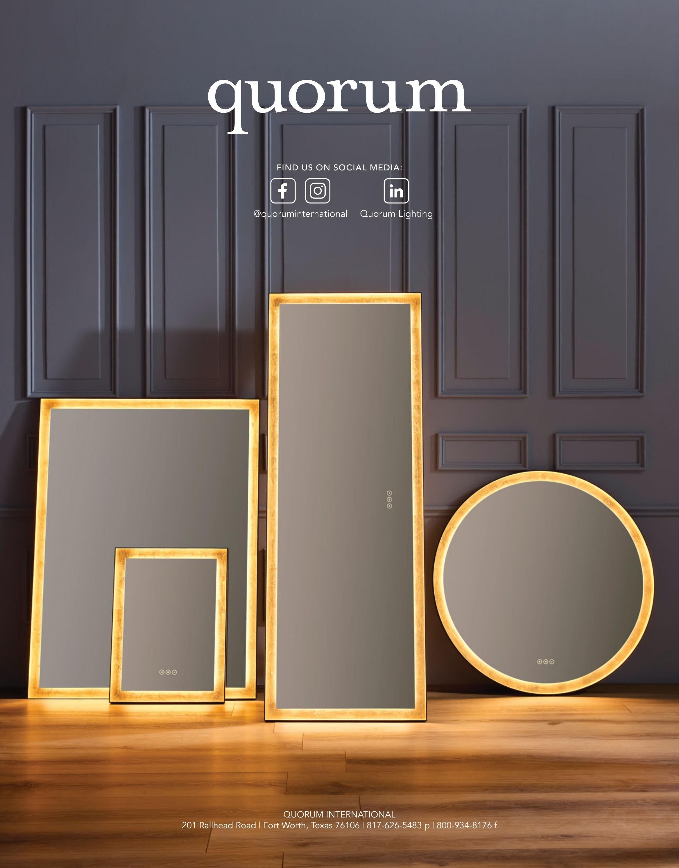 Quorum International Summer Lighting Lookbook Weekly Ad January 1 - December 31, 2026