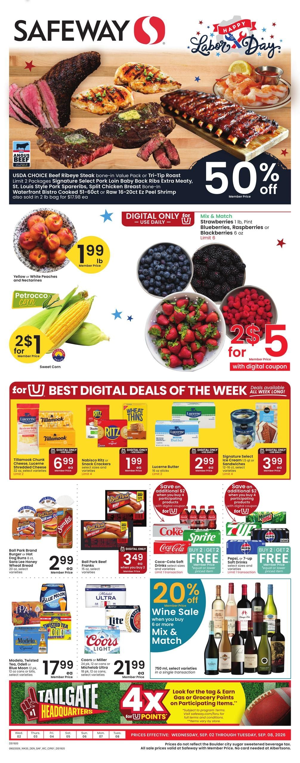 Safeway (Red Feather Lakes Area, CO) Weekly Ad September 2 - 8, 2026