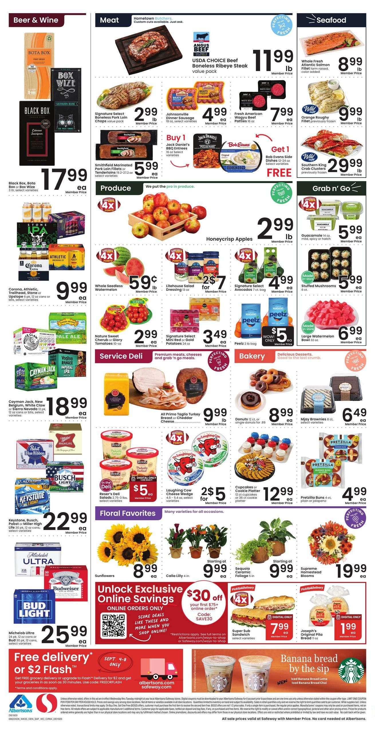 Safeway (Red Feather Lakes Area, CO) Weekly Ad September 2 - 8, 2026