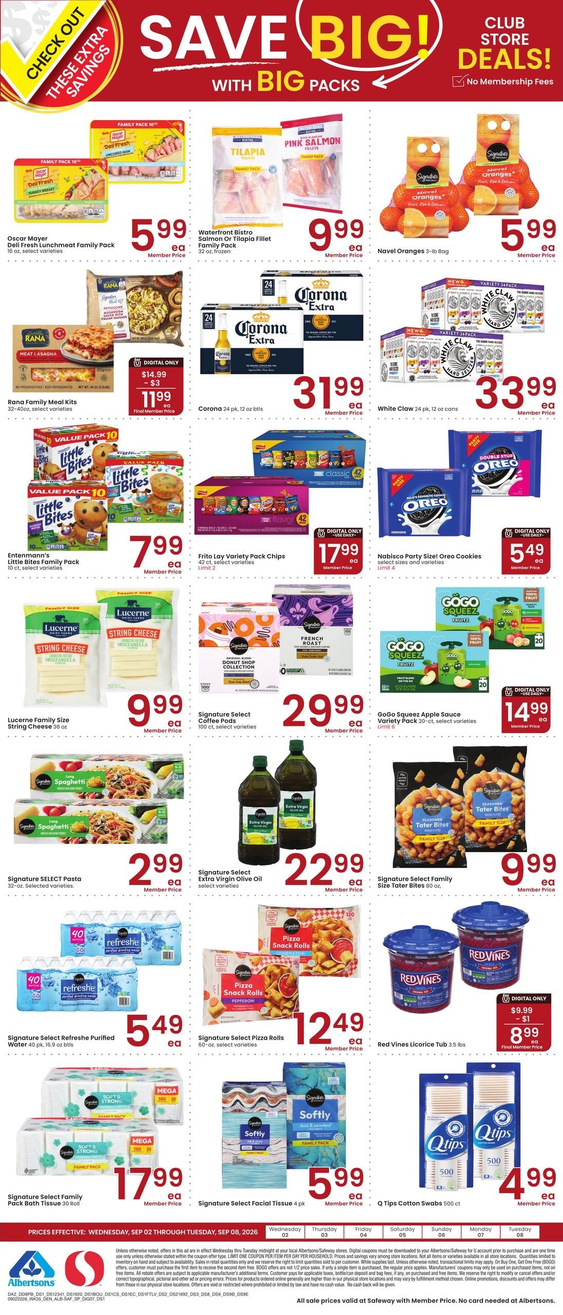 Safeway (Red Feather Lakes Area, CO) Weekly Ad September 2 - 8, 2026