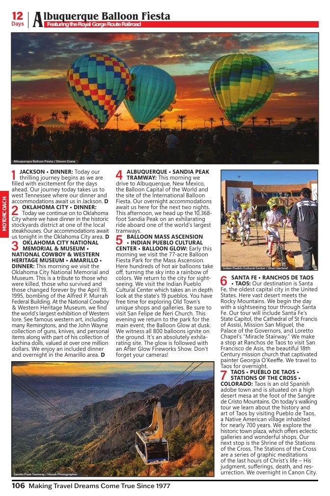 Christian Tours Travel Adventures Catalog Weekly Ad January 1 - December 31, 2026