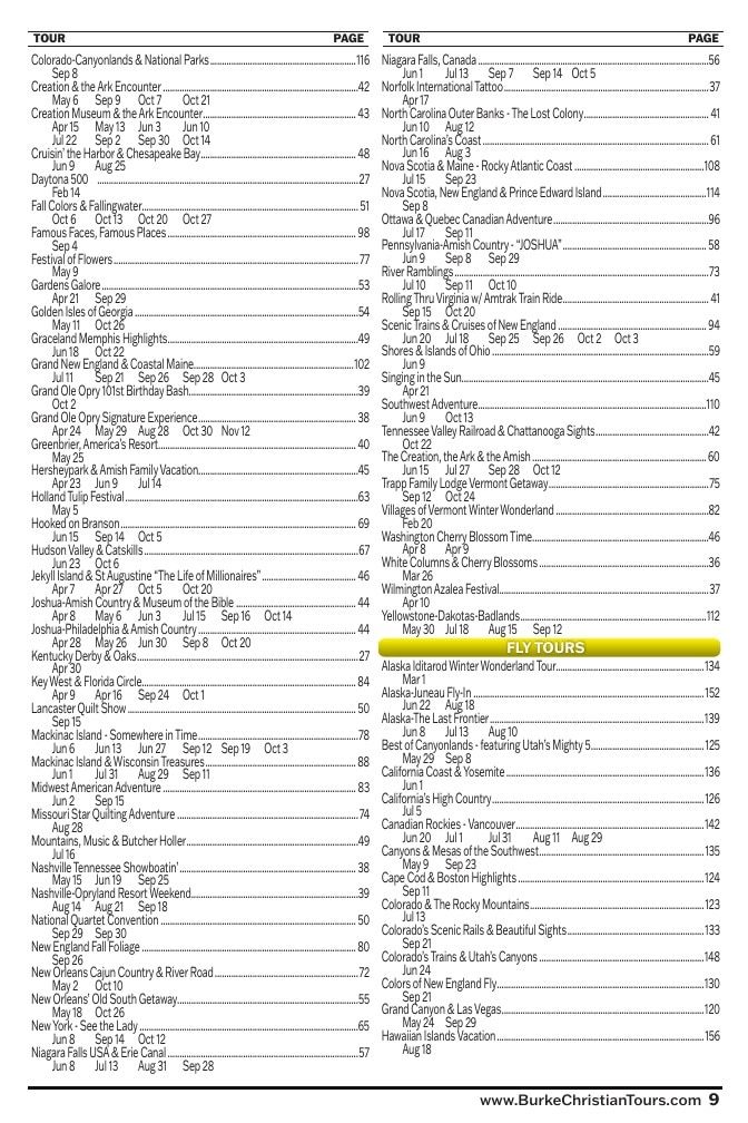 Christian Tours Travel Adventures Catalog Weekly Ad January 1 - December 31, 2026
