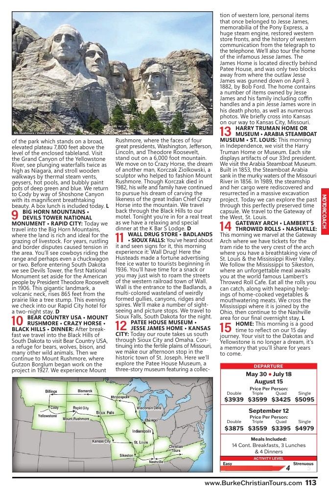Christian Tours Travel Adventures Catalog Weekly Ad January 1 - December 31, 2026