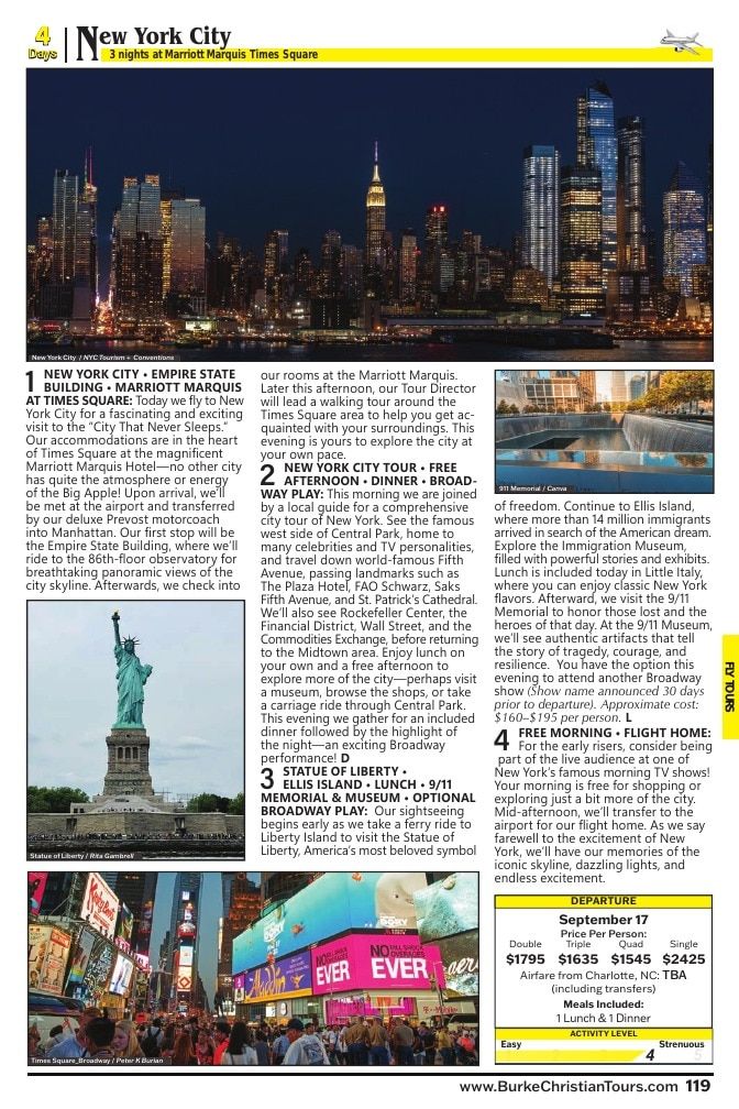 Christian Tours Travel Adventures Catalog Weekly Ad January 1 - December 31, 2026
