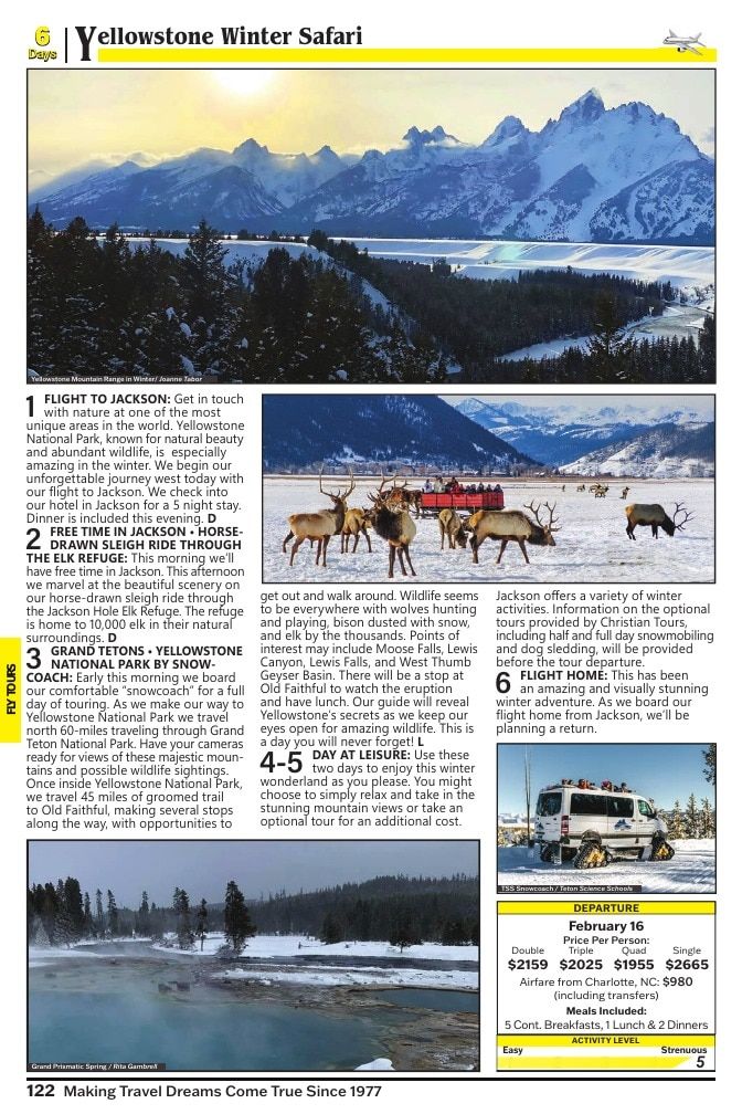 Christian Tours Travel Adventures Catalog Weekly Ad January 1 - December 31, 2026