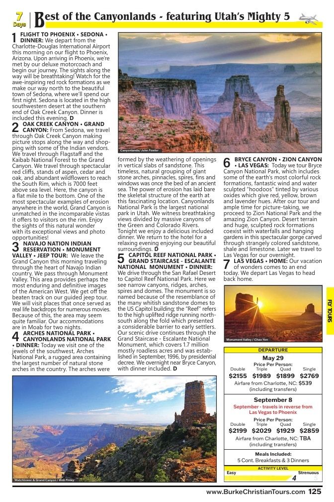 Christian Tours Travel Adventures Catalog Weekly Ad January 1 - December 31, 2026
