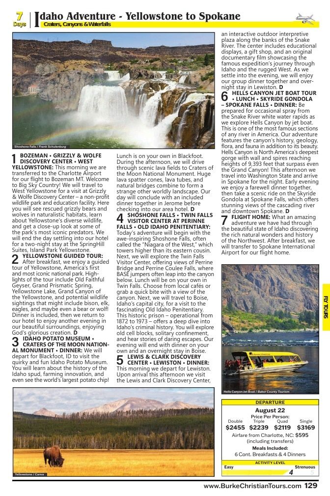 Christian Tours Travel Adventures Catalog Weekly Ad January 1 - December 31, 2026