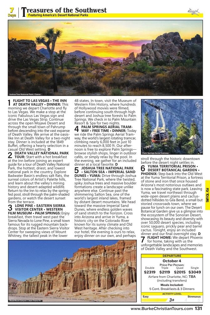Christian Tours Travel Adventures Catalog Weekly Ad January 1 - December 31, 2026
