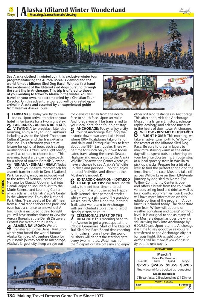 Christian Tours Travel Adventures Catalog Weekly Ad January 1 - December 31, 2026